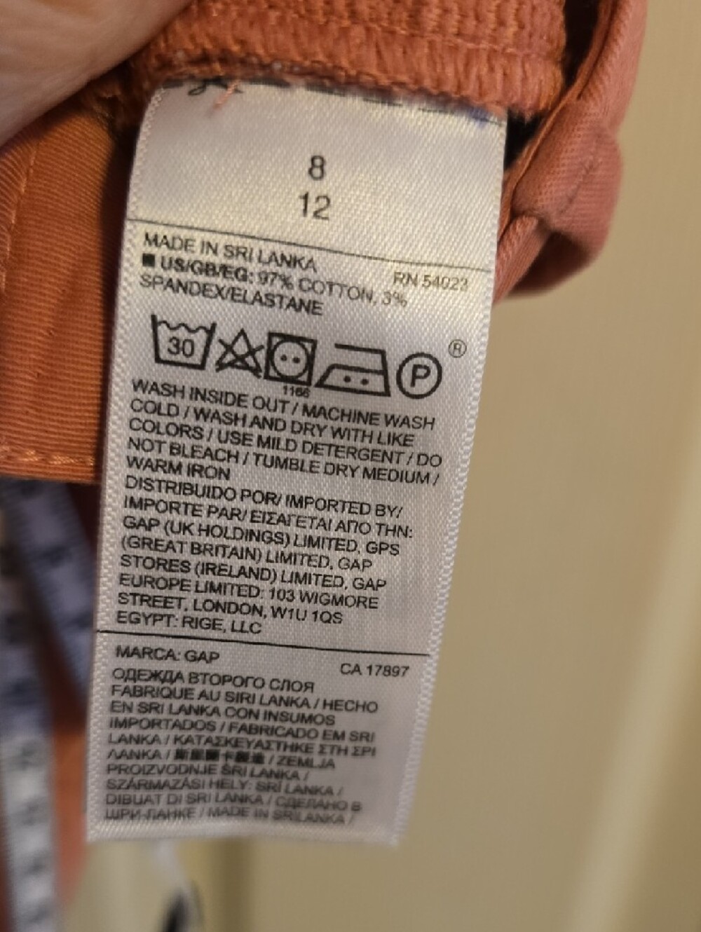 GAP Women's Coral Pink Bermuda Shorts - Picture 6 of 9